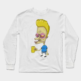 Beavis Before Coffee Long Sleeve T-Shirt